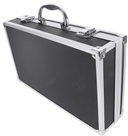 BESPORTBLE Handliche Drahtlose Mikrofonbox Aus Robustem Aluminium Mikrofon Organizer Kasten Für 2 Mikrofone Praktische Tragbare Aufbewahrung Für Karaoke Und Party
