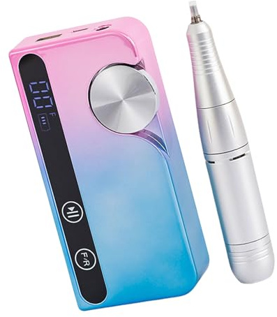 Máquina eléctrica de pulido de uñas de 45000 rpm con brocas, lima de uñas, herramienta de manicura para uñas de gel