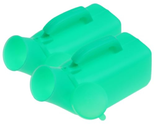 GOOHOCHY Urinoirs Masculins Épaissis 2 Pièces 1200 Ml Couvercle Plastique Solide Anti-fuite Réutilisable Pour Voyage Camping Soins Quotidiens Hommes