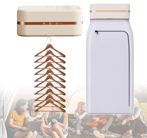 Secadora de ropa eléctrica portátil, plancha automática de vapor vertical plegable de 600 W con LED, secado rápido a temperatura constante. Capacidad de secado: 22 libras. Tiempo de secado: 4 horas pa