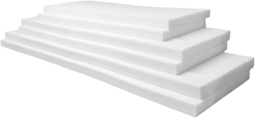 Crescent Textile Cut to Any Size Upholstery Firm Foam Sheet Premium Quality for All type Cushioning Bench, Stool, Window Seat Pads, Sofa, Dinning Chair Pads Replacement Pet Bed (72 X 24 X 2)