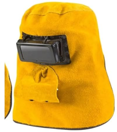 Masque de soudage à Gradation, Tuyau en Peau Vache Deux Couches, Capuchon, Capot Verre, Protection montée sur la tête m(Breathable)