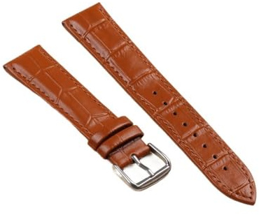 yangfangmei 10 mm läderrem 10/12/13/14/15/16/17/18/19/20/21/22/24 universellt klockband Slub-mönster klocktillbehör(Green,12mm)