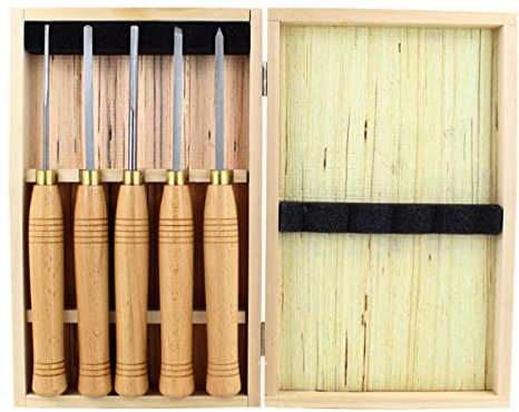 Drechseleisen Set Drechselmesser Hss DrechselzubehöR Drechselbank FüR Holz Drehwerkzeug Lathe DrehmeißEl Drechselwerkzeuge Hss Drechselbeitelsatz Chisel Set Woodturning Tools Drechselbeitel