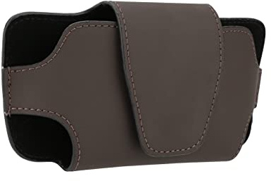 LFOTPP Sonnenblende Brillenhalter für alle Automodelle, Auto Sun Visor Aufbewahrungstasche PU Leder, Universal Auto Zubehör Sonnenbrille Brillenetui Organizer (Mokkabraun)