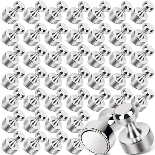 45 Stück Neodym Magnete Extra Stark, Silber Magnete Stark, Dekorative Magnet e für Magnettafel, Starke Kühlschrank Magnet e for Whiteboard, Kühlschrank, Büro-, Karten- und Küchendekoration