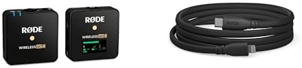 RØDE Wireless GO II Einkanal-Drahtlosmikrofonsystem + SC19 USB-C-Lichtkabel (1,5 m - iOS-kompatibel) für Filmaufnahmen, Interviews und die Erstellung von Inhalten