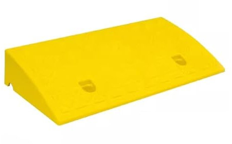 Kunststoff Auffahrrampe, Tragbare Industrie-Rollstuhlrampe, Leichte, Robuste Autorampen, for Auffahrt, Laderampe, Bürgersteig, Auto, LKW, Roller, Fahrrad, Motorrad(Color:Yellow)