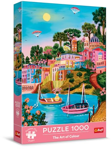 Trefl Premium Plus Quality - Puzzle The Art of Colour : Syros, Grèce - 1000 pièces, Série Pleine de Couleurs, Pièces Parfaitement Assorties, pour Adultes et Enfants à partir de 12 Ans