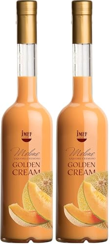 Distilleria Jannamico Golden Cream Melone – Liqueur crémeuse de melon et de crème (Lot de 2)