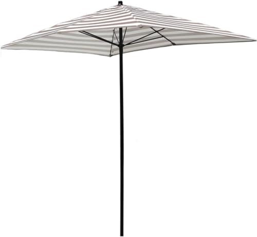 MCLIUJIA Gartenschirm 6,6ft/2M Outdoor-Terrassenschirm Mit Rechteckigen Streifen, Strandschirm Ohne Sockel, Markttischschirm Für Den Gartenstrand Sonnenschirm