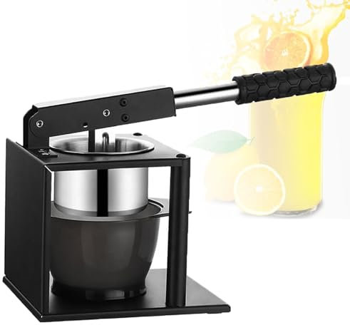 LJPZYOY Manual Citrus Juicer Press Squeezer,Household Hand-pressed Stainless Steel Fruit Lemon Juicer,Heavy Duty Cold Press Manual Juicer For Pomegranate,Citrus,Orange,Grapefruits,Easy To Clean