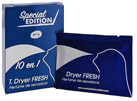 T.DRYER FRESH Lingettes pour sèche-linge Bleu Oscure 100 feuilles, Anti-ride, Combat odeur, Lissage, Adoucissant, Papper, 100 unité
