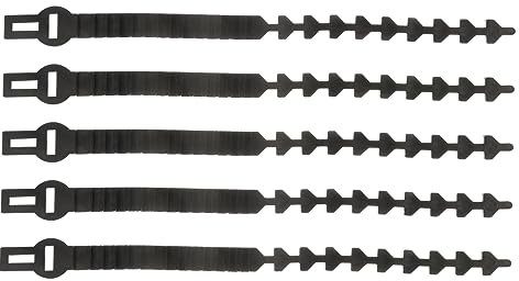 OFFSCH Lot De 5 Attaches pour Arbres Attaches De Câble pour Plantes De Jardin Sangles Et Clips De Support pour Arbres en Caoutchouc Résistant