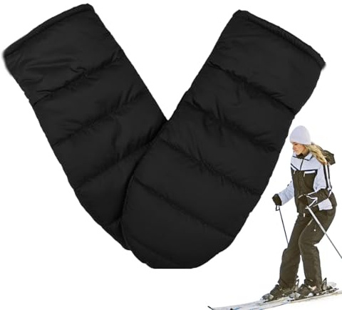 zjhukfmc Moufles en duvet bouffant pour femme, moufles de ski imperméables, gants d'hiver, gants d'hiver pour temps froid, moufles de neige pour femmes, imperméables pour le snowboard, 23,5 x 8 cm