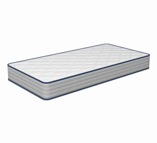 TECNOCOLCHÓN Colchón Viscoelástico Juvenil 90x190x20 cm. | Reversible Verano - Invierno | Gran Suavidad | Blanco | Fabricado en España | Certificados Oeko-Tex® y CertiPUR™