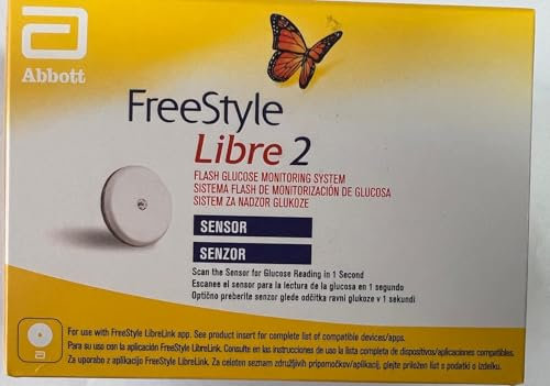 Flash Glucose Monitoring System Freestyle Libre2 Sensor - Compact Continuous Glucose Monitoring (CGM) Sensor Measure Blood Sugar Levels