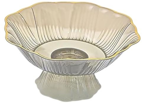 Pitycbo Snack de Frutas con Placa de Dulces con Soporte de Dulces de Fruta Y Tazón de Verduras para Decoración Del Hogar Mesa de Comedor de Comedor de Cocina, Verde, Individual