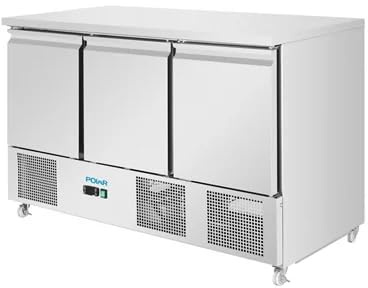 Polar U-Series Ventilated 3 door Saladette Counter