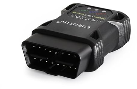Erisin Bluetooth 5.0 OBD2 Diagnosegerät Auto – Universeller OBDII Bluetooth Adapter für Android/iOS/Windows, Fehlercodes Auslesen & Löschen, Motorkontrollleuchte Zurücksetzen ES259