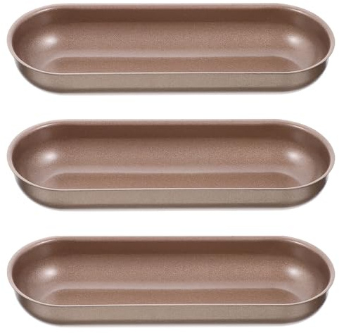 TOVINANNA 3 Piezas Molde Para Pan De Hot Dog Antiadherente Molde Para Hornear Perritos Calientes Para Tostar Pan Horno Hornear Para Casero