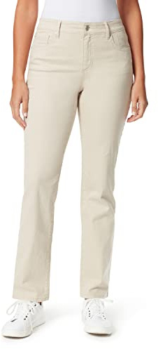 Bandolino Women's Mandie Signature Fit 5 Pocket Jean, Creamstone, 18 Short