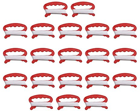 Mxfans 20 Stück Kunststoff 30 m Outdoor Sport Flying Kite Line Schnur mit Wickelgriff
