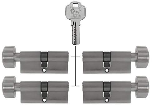 4x Knaufzylinder KD 60 mm 30/30 gleichschließend inkl. 20 Schlüssel