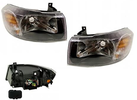 EASYSHOP24H Set Fari Anteriori Transit 2000-2006 H4 con Regolazione