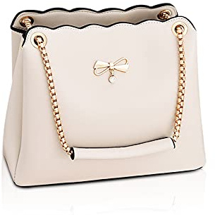 NICOLE & DORIS Tasche Frauen Klein Umhängetasche Damen Handtaschen Elegante Crossbody Bag Damen Handytasche PU Leder Schultertasche mit Kette