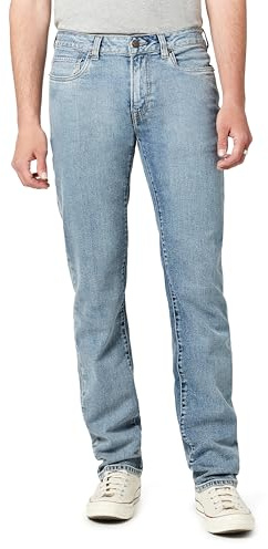 Buffalo David Bitton Jeans Straight Six Uomo, Indaco 1, W33 / L30
