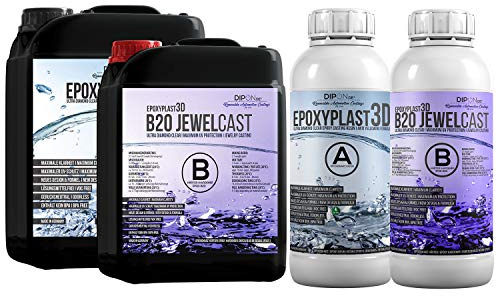 Epoxiharts JewelCast 3D B20 epoxiplast 3,0 kg harts konst ultra diamantklar UV-skydd smycke gjutharts glasklar snabbhärdning