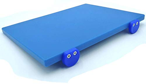 Tagliere in Polietilene Blu 50 x 40 spessore 3 - cm professionale con fermi
