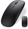 Dolrso Mouse senza fili Bluetooth per iPad/MacBook Pro/Air /Laptop/pc Mouse silenzioso ricaricabile portatile sottile per Surface Pro/Lenovo/Samsung Tablet (nero)