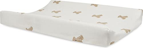 Jollein 022-503-66095 Changing Mat Cover Cotton Teddy Bear White (50 x 70 cm)