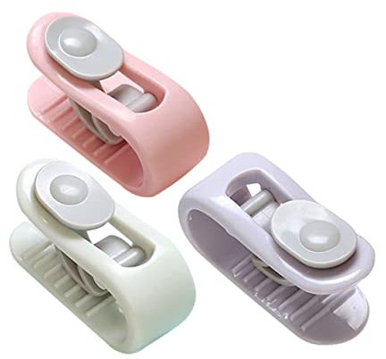 LIFKOME 30 Stück Bettdeckenhalter Bettwäsche Clips Anti-rutsch Befestigungsklammern Quilt-Gripper Für Steppdecke Und Überwurf Zur Sicheren Fixierung Ohne Beschädigung in Violett Grün