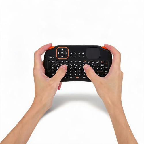 Annadue Teclado Inalámbrico 2.4G con Panel Táctil, Mini Teclado USB para