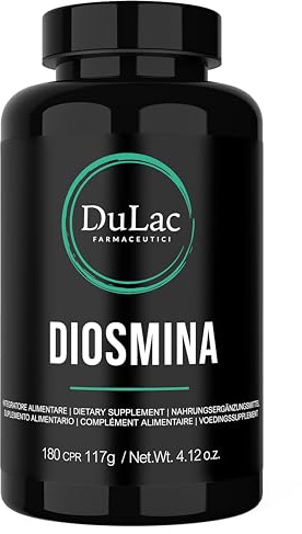 Dulac - Diosmina Hesperidina 1000 mg Piernas Cansadas, 180 Comprimidos | con Diosmina e Hesperidina, apoyo a la circulación de las piernas, ingredientes naturales, Made in Italy