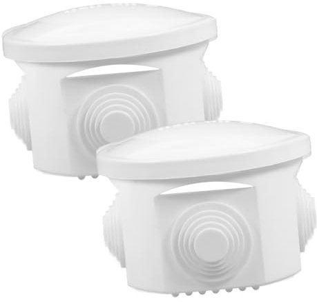 jojofuny 2pcs Waterproof Outdoor Electrical Box Weatherproof Cable Joiner for Outdoor Extension Cord Safety Protection