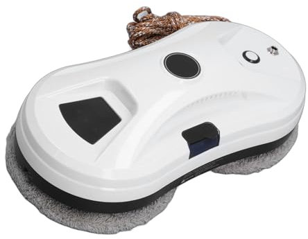 Xiuganpo Robot Intelligente per la Pulizia delle Finestre, Gecko Design Spruzzo D'acqua Completamente Automatico 5600Pa Grande Aspirazione Previene la Caduta, Lavavetri Intelligente con