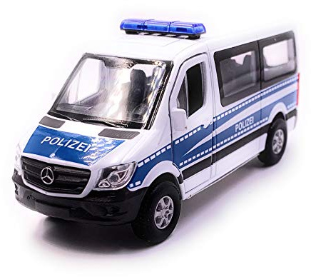 Onwomania Sprinter Polizei Modellauto Auto Maßstab 1:34 (lizensiert)