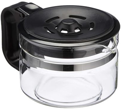 Anakel Home Jarra Cafetera de Goteo Universal Según Medidas Compatible con Cafetera Americana o de Goteo Eléctrica 800ml | Vidrio, Tapa Antigoteo, Altura Regulable 10,5-13 cm | REVISAR MEDIDAS
