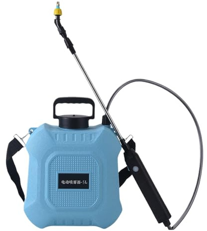 Pulverizador de jardín eléctrico - Pulverizador de césped a batería, Bomba 'Agua portátil 5L/8L | Boquilla Ajustable, jardinería de la retráctil USB para riego ' de c