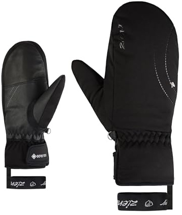 Ziener Damen KAINOANI-Z Ski-Fäustling/Wintersport | Gore-Tex, Soft-Shell, Black, 7