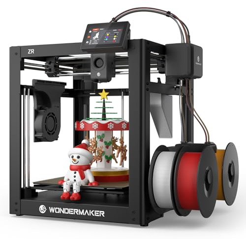 SainSmart x WonderMaker ZR CoreXY Multicolor 3D Printer – 600mm/s High-Speed, 4-Color Printing, 300°C Nozzle, Auto-Leveling, 300×300×300mm Large Build Volume