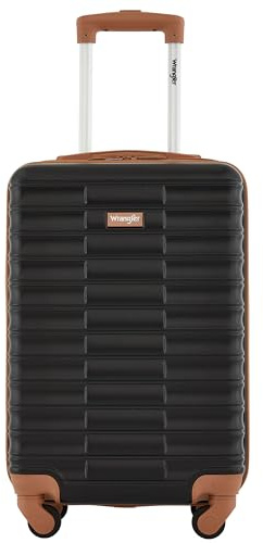 Wrangler 22 Outrider Hardside Carry-On Luggage, Black