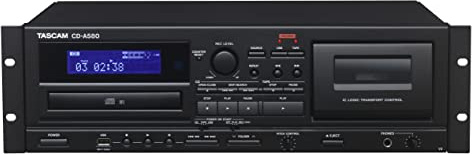 Tascam CD-A580 Rackmount Cassette/CD/USB MP3 Player Recorder Combo