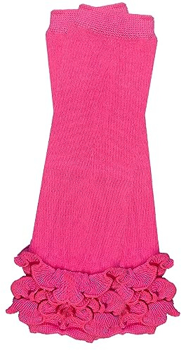 juDanzy ruffled leg warmers for baby or toddler girls (One Size (12 pounds to 10 years), Hot Pink)