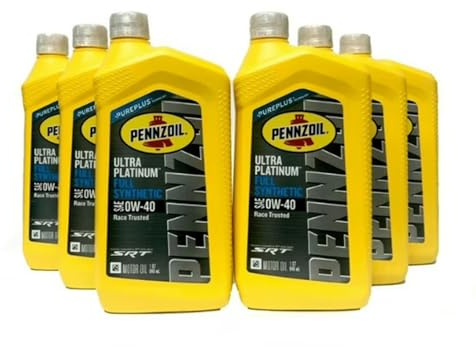 Mopar Chrysler Dodge Jeep Penzoil Ultra Platinum Full Synthetic 0W-40 7 Qts.