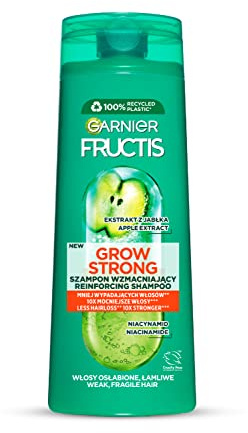 Garnier Fructis Grow Strong HaarShampoo mit Bruchneigung, stärkt und vermindert das Ausfall, 400 ml